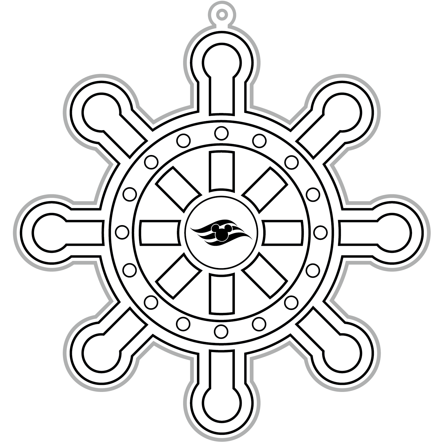 Ship Wheel Suncatcher