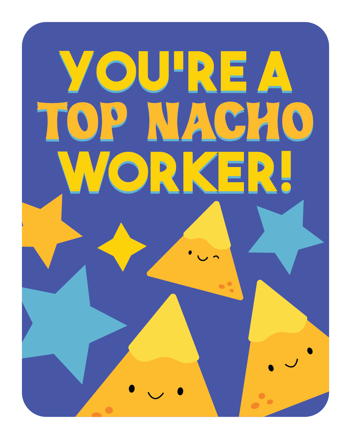 Nacho Lunch Letter Card