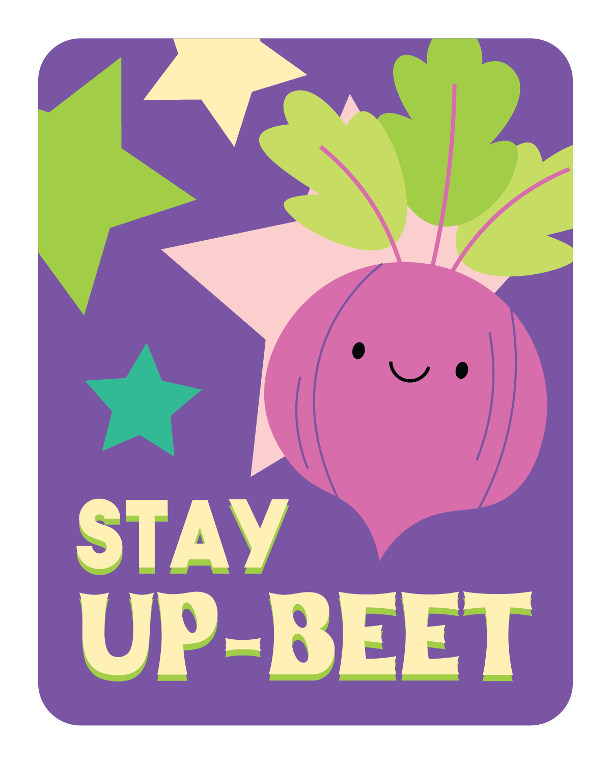 Beet Lunch Letter Card