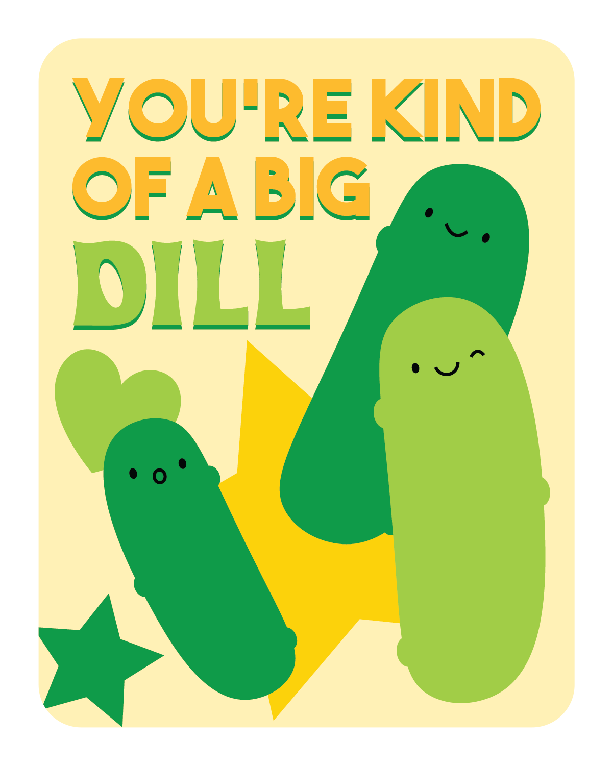 Pickle Lunch Letter Card