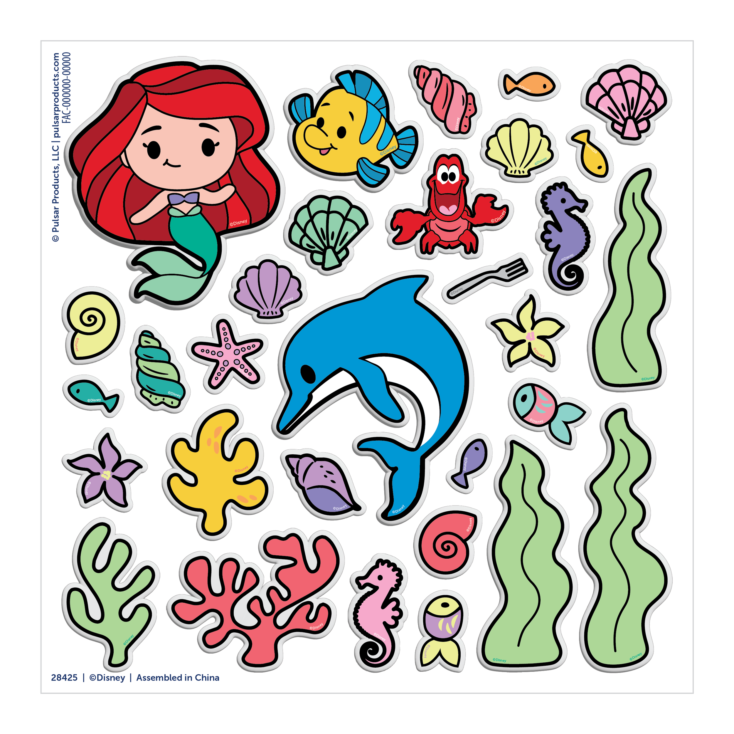 Ariel Puffy Sticker Sheet