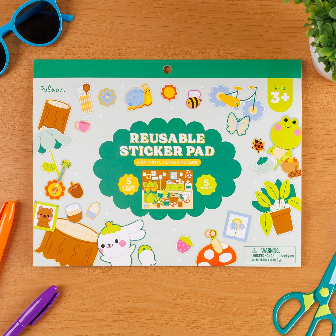 Reusable Sticker Pad Front Cover