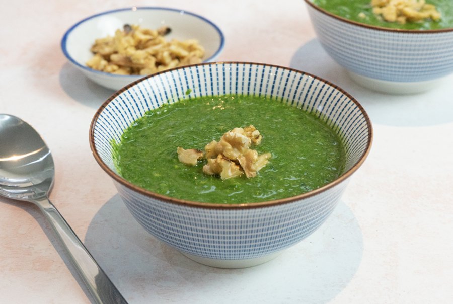 Spinach & Pea Miso Soup