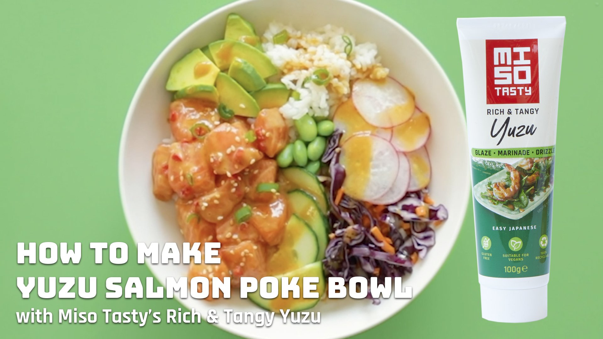 Miso Tasty’s Quick Yuzu Salmon Poke Bowl