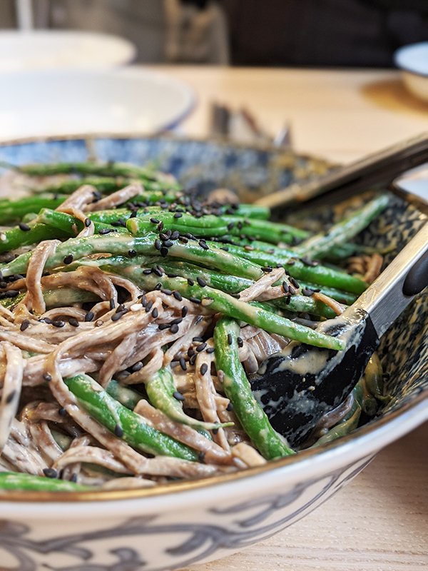 Soba Noodles with Miso Sesame Tahini Dressing