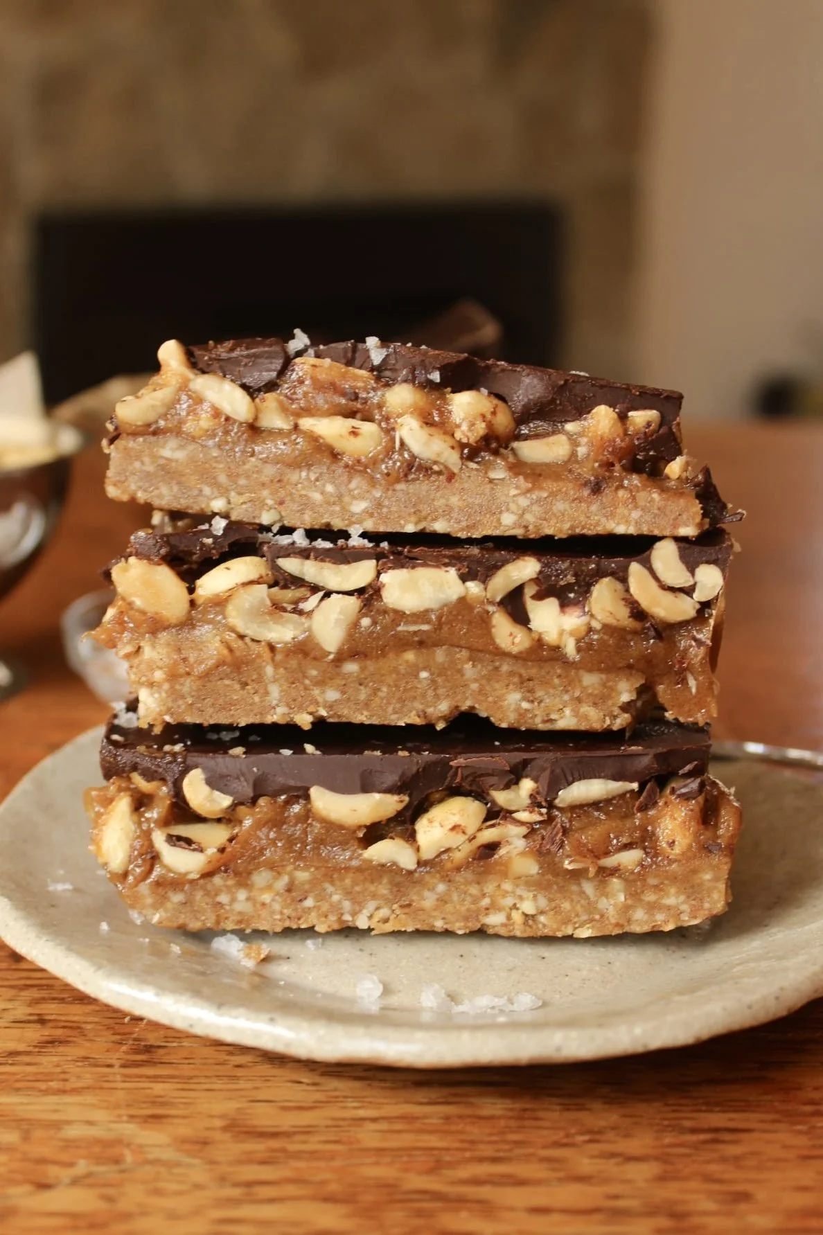 No Bake Miso Snickers Bars