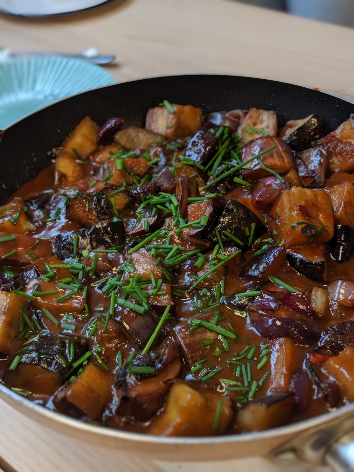 Spicy Stewed Miso Aubergine