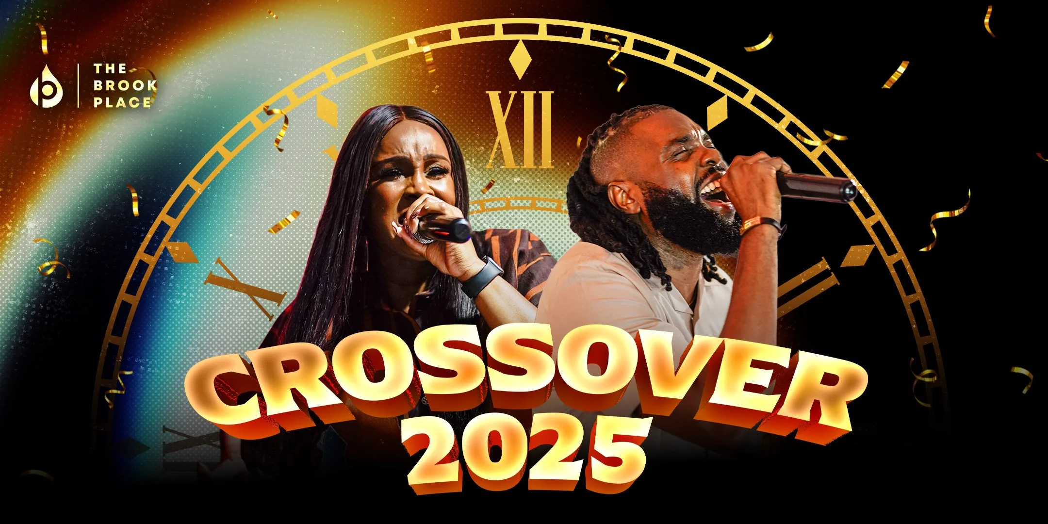Flyer inviting everyone to join us for crossover service in December 2025