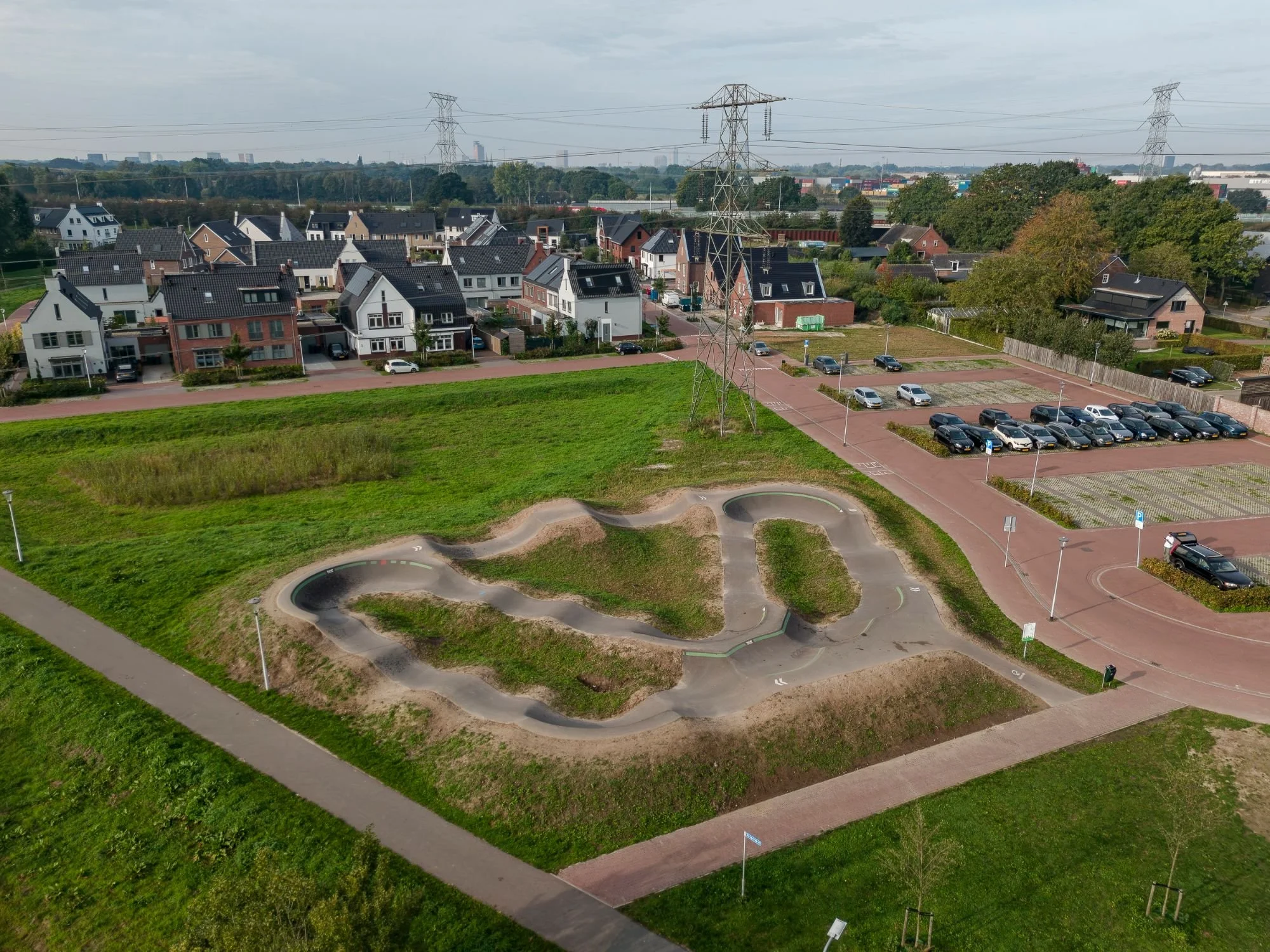 Pumptrack Berkel-Enschot vanuit de lucht