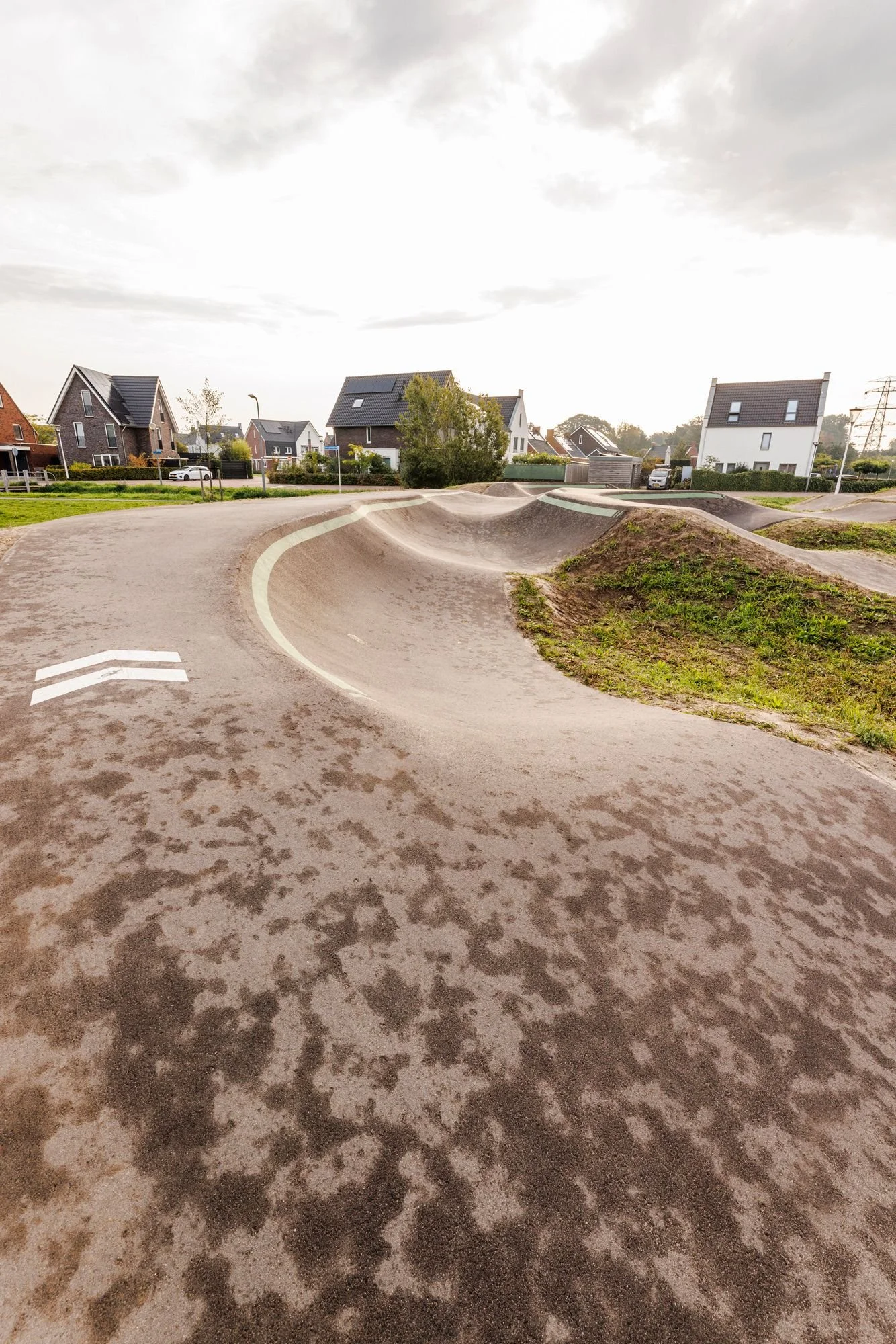 Rollers en bochten op pumptrack Berkel-Enschot