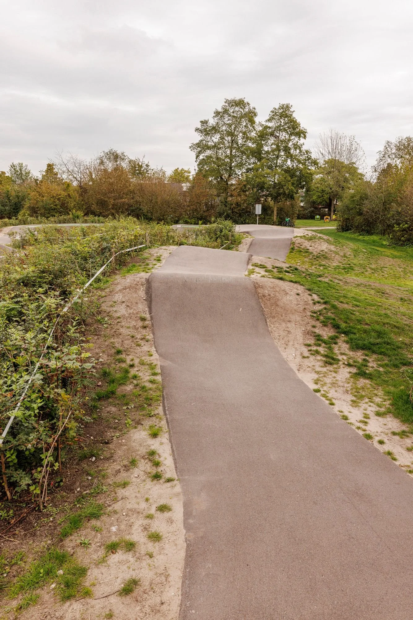 Rechte rollerstrook op pumptrack Best