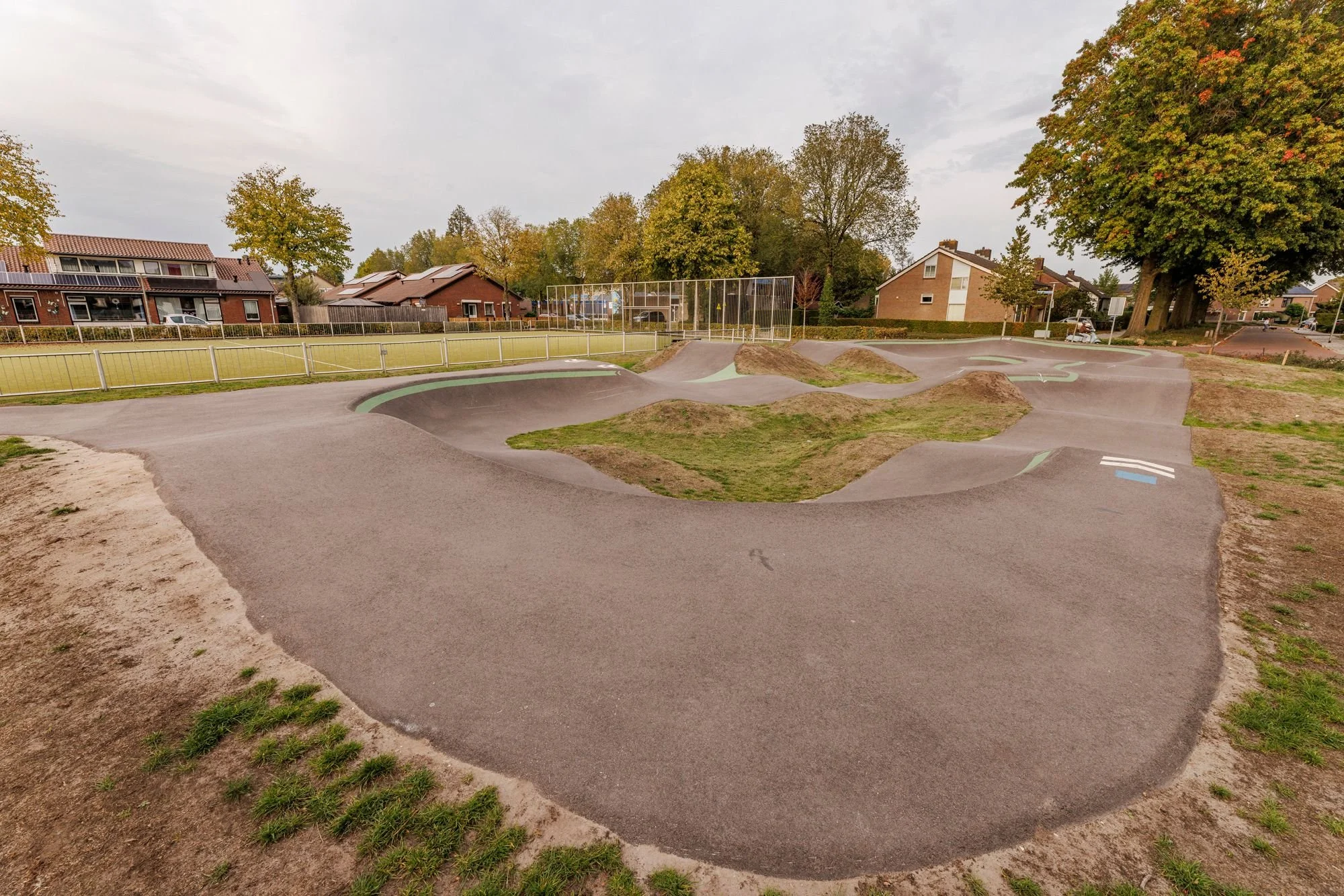 Asfalt kombocht van pumptrack Oostrum in Venray