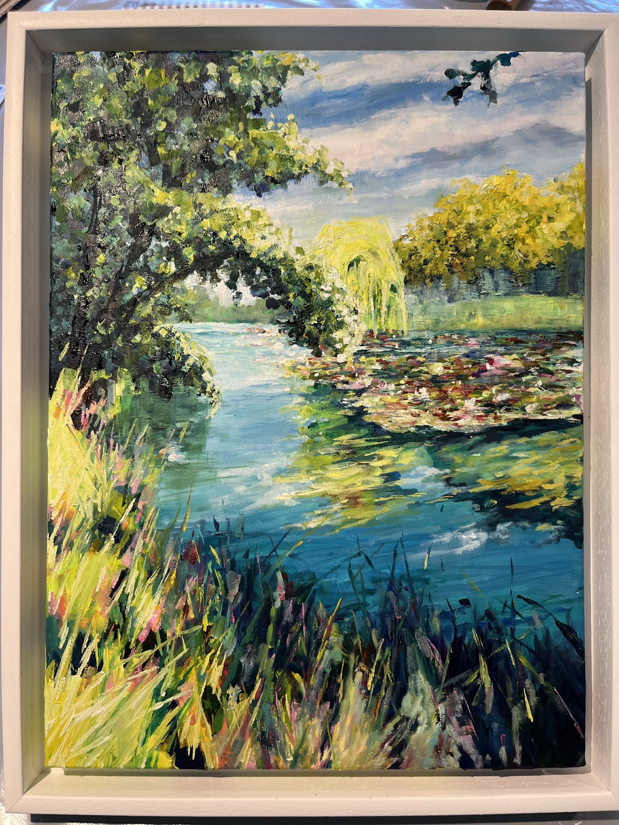 Summer Lillies original framed.jpg