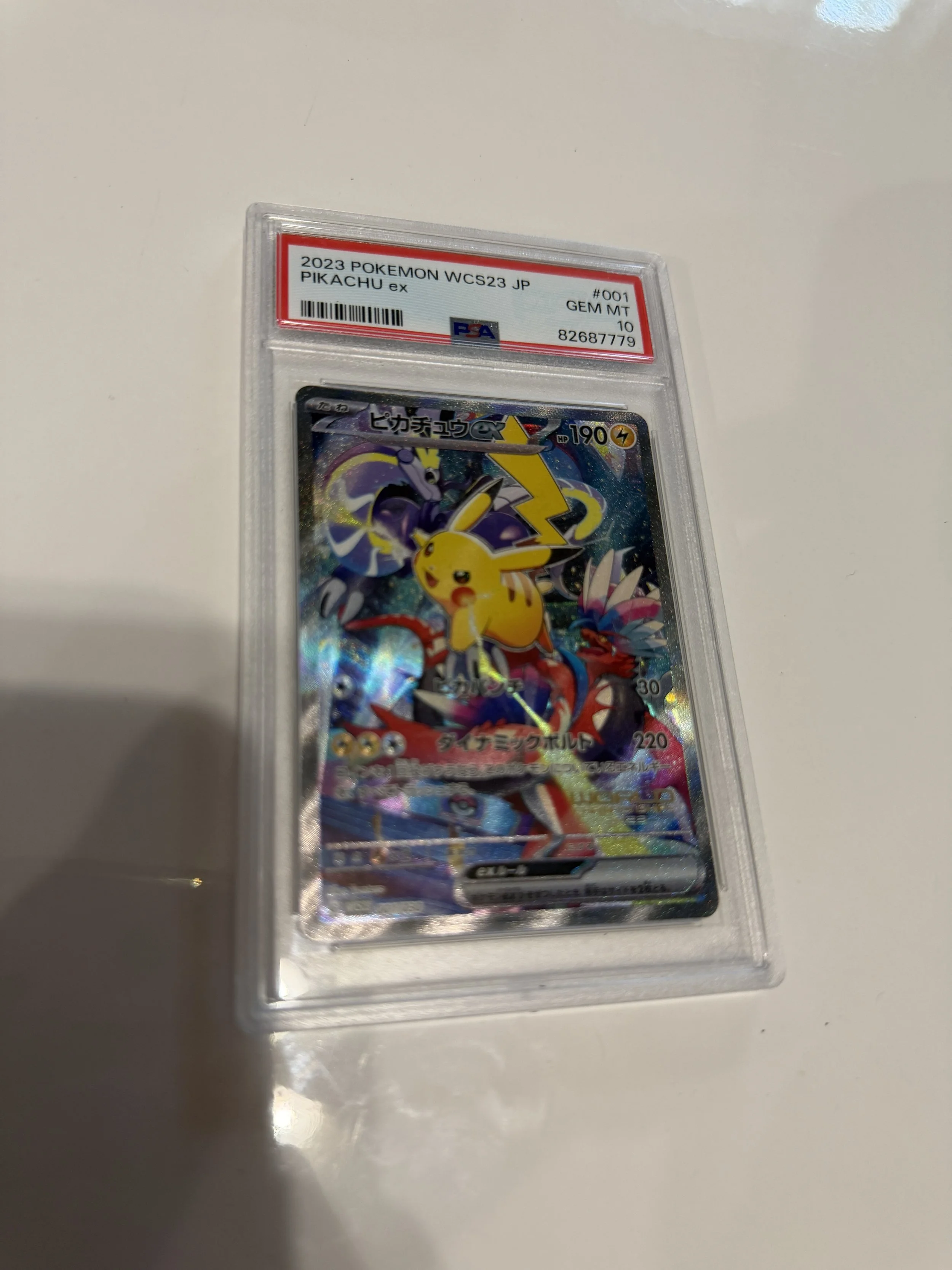 PSA 10 Pikachu ex World's 2023