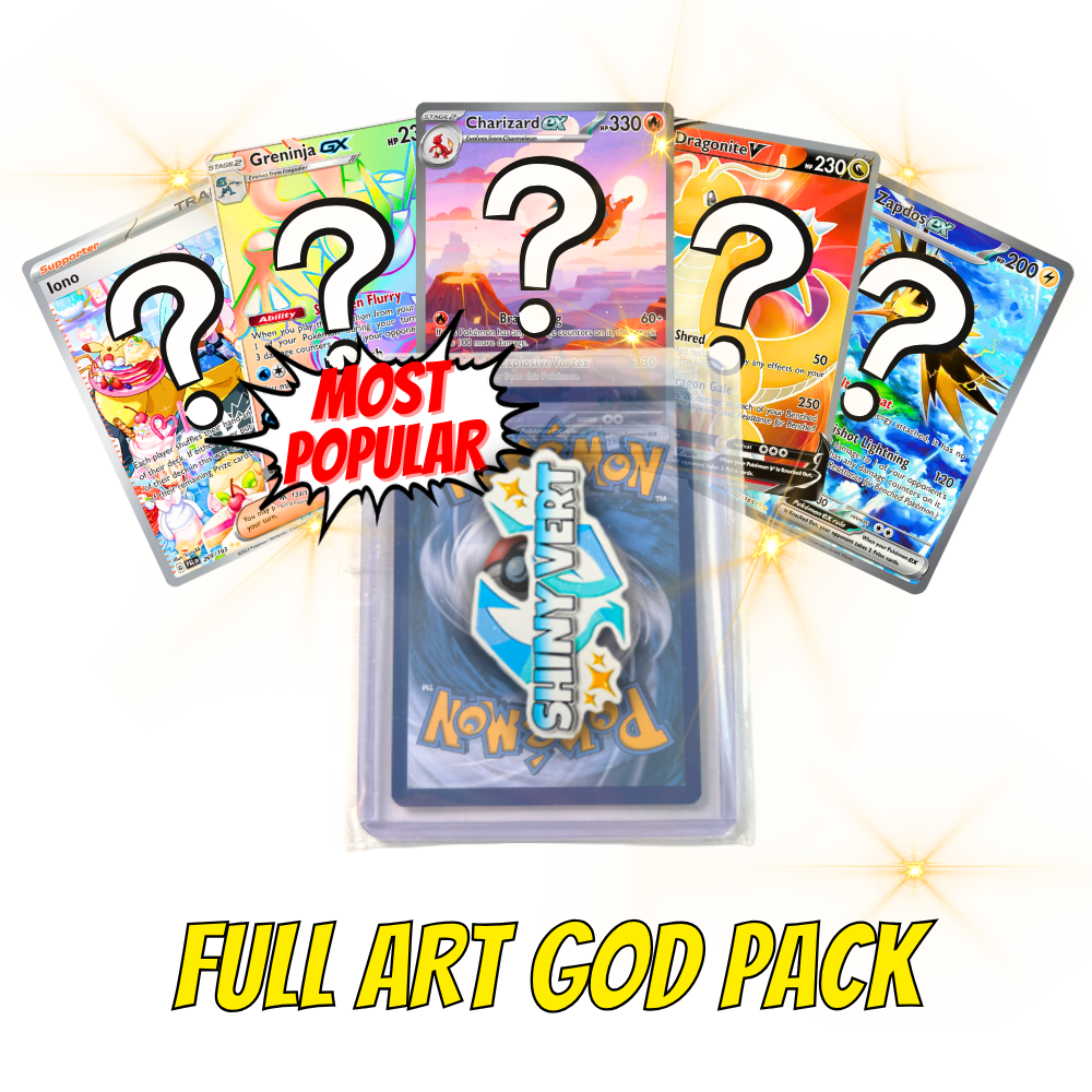 Full Art God Pack — Shiny Vert | Pokemon Mystery Packs | Sealed Pokemon ...