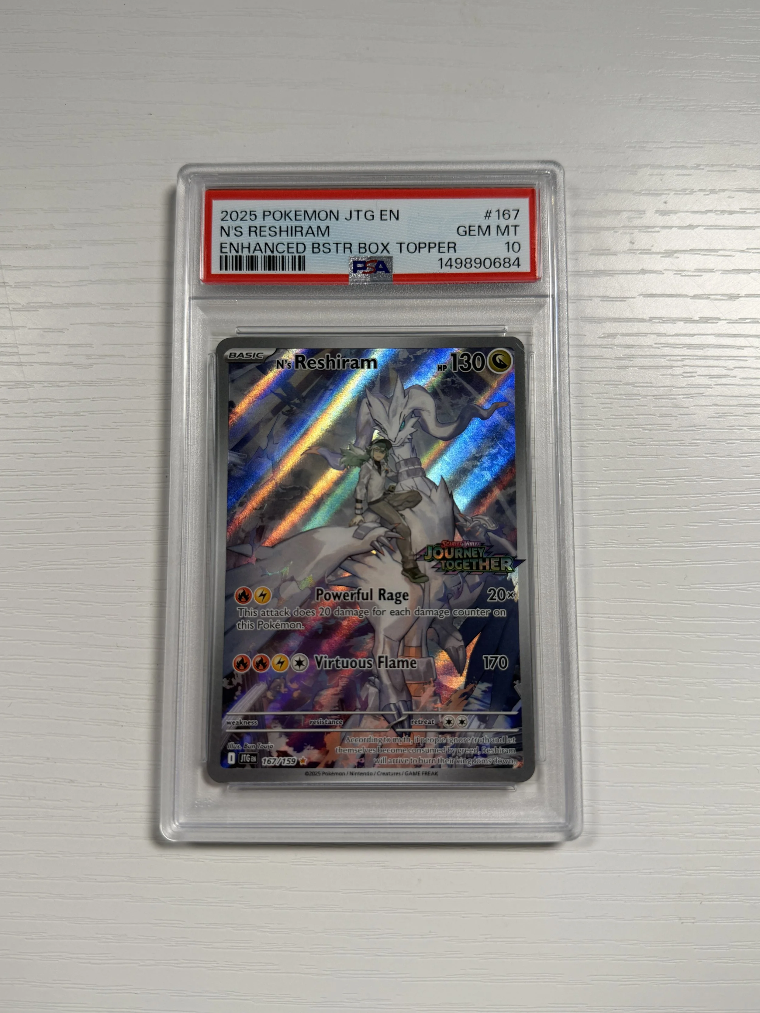 PSA 10 N's Reshiram Stamped Promo