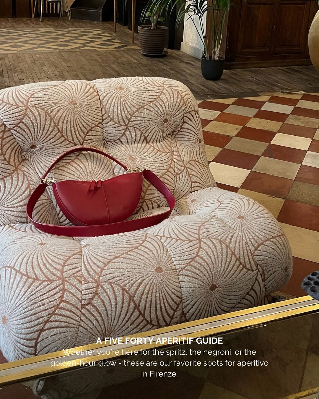 Aperitivo time, the Five Forty way.

From candle-lit wine bars to hidden rooftop sunsets, these are the places we return to, again and again, when Florence slows down and the city begins to glow.

Read the full guide: www.fivefortythelabel.com