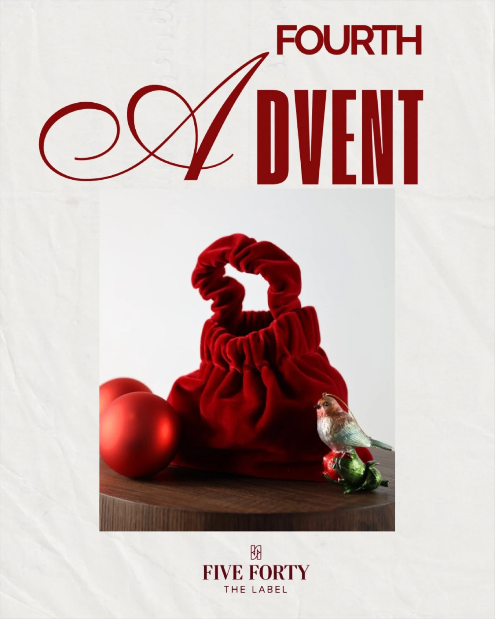 A Five Forty Fourth Advent Moment

This holiday season, we&rsquo;re sharing a touch of luxury.

Win a Plush Bag in Chianti.

And because little surprises make every moment brighter:
with every purchase on our website, we gift a complimentary bag char