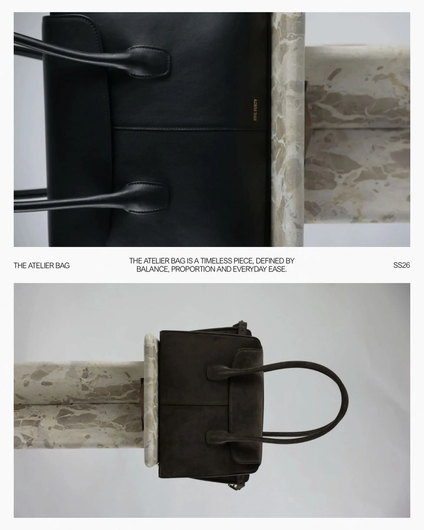 The ATELIER Bag is now available. 

#fivefortythelabel