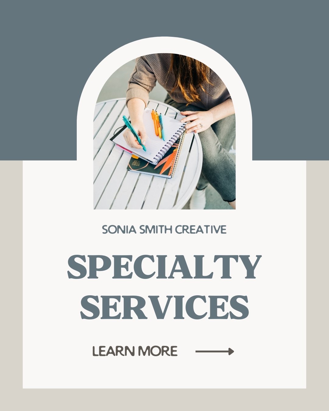 Did you know we can help you with this? 🤔

While we are a virtual assistant team who can help you with all your admin projects, we also offer  specialty services to help you take your biz to the next level! Here are some speciality offerings we curr