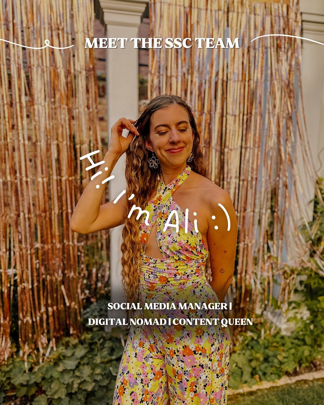 Come meet the @soniasmithcreative team! ✨

Meet Ali - our Social Media Manager!

Ali loves everything content - whether she&rsquo;s designing Canva graphics, whipping up some humorous reels, writing a heartfelt caption, or capturing some content hers