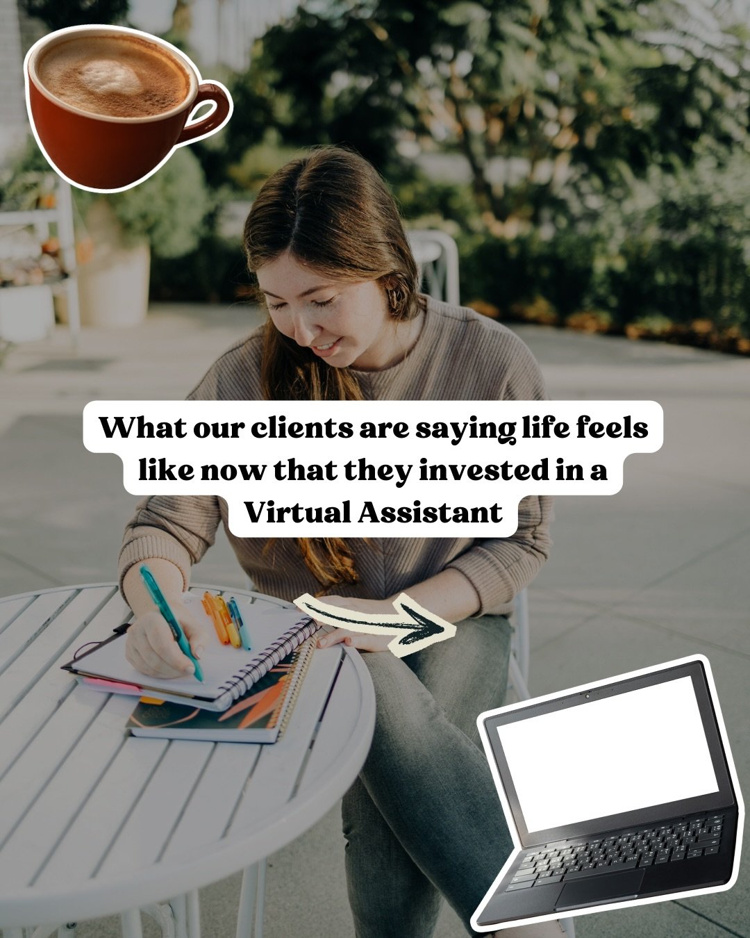 You don&rsquo;t have to do it alone 💛

Maybe you&rsquo;ve been thinking about hiring some support, or wishing you had an extra set of hands to help you with everything on your plate.

Well, see for yourself what your life could feel like after you s