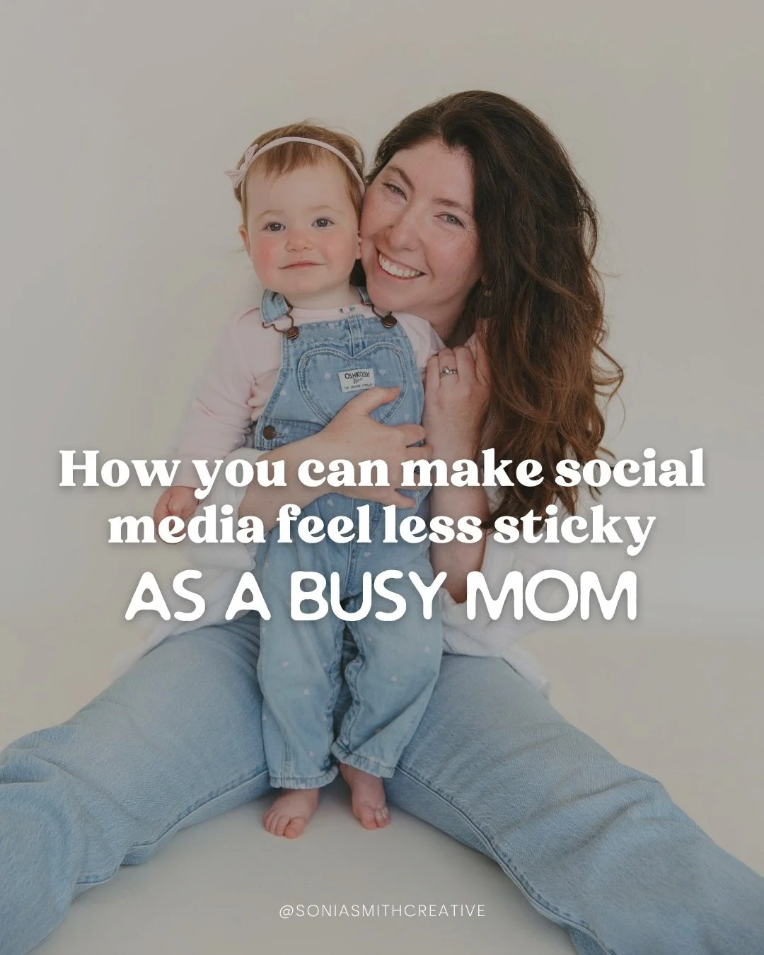 Social media is the last thing you want to worry about as a mom 💞

We know how socials can feel like another full-time job on top of running a business and raising your kids. 

But there are ways you can make it easier on yourself! 

These simple ti