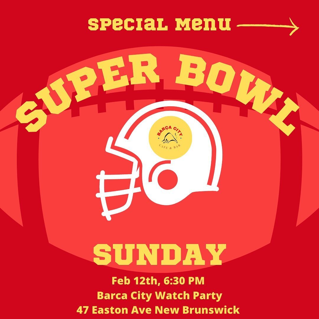 Super Bowl Sunday! Watch and enjoy our special menu tomorrow🏈🍻