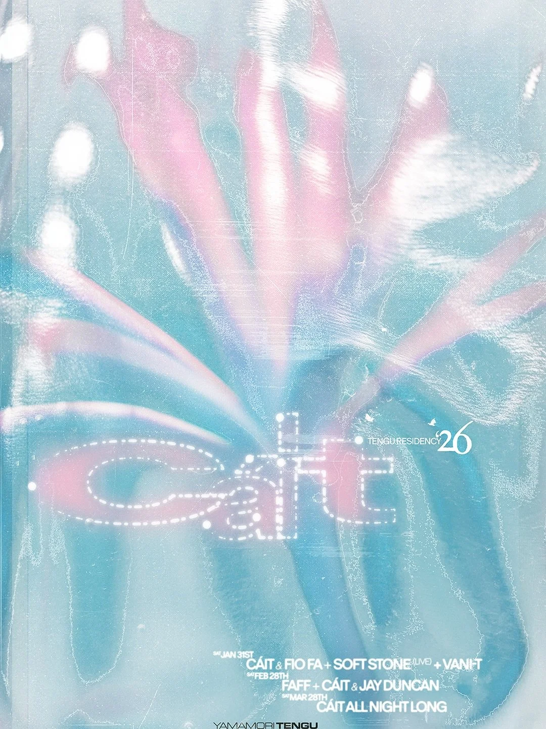 Tengu Presents our next residency w/ C&aacute;it!! ✨

C&aacute;it has been part of the Tengu family since its inception, the first artist we called up to DJ at the club when we opened back up after lock-down and has been a regular in the booth since.