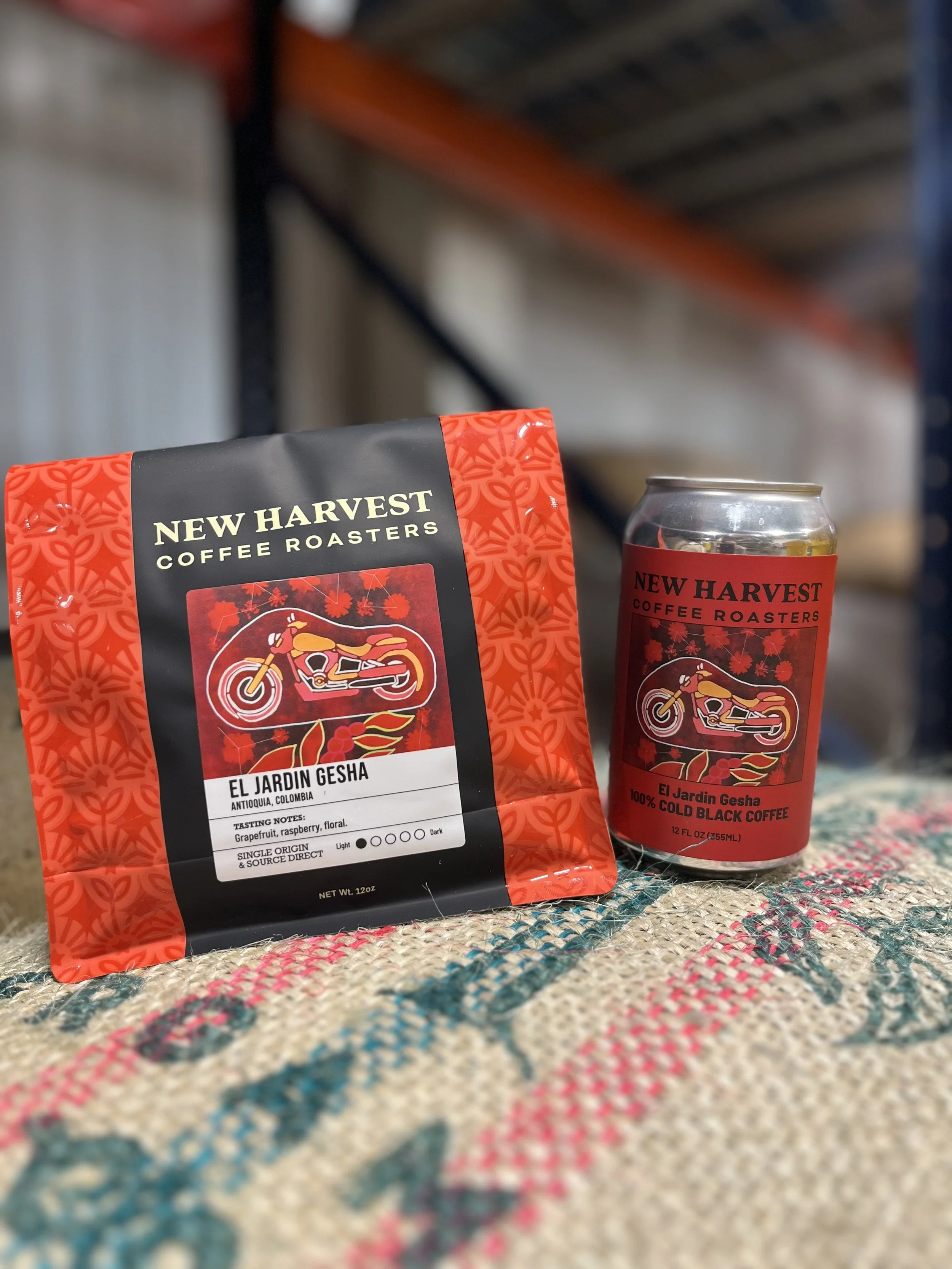 Custom Label Design for New Harvest Coffee Geisha Coffee November 2025