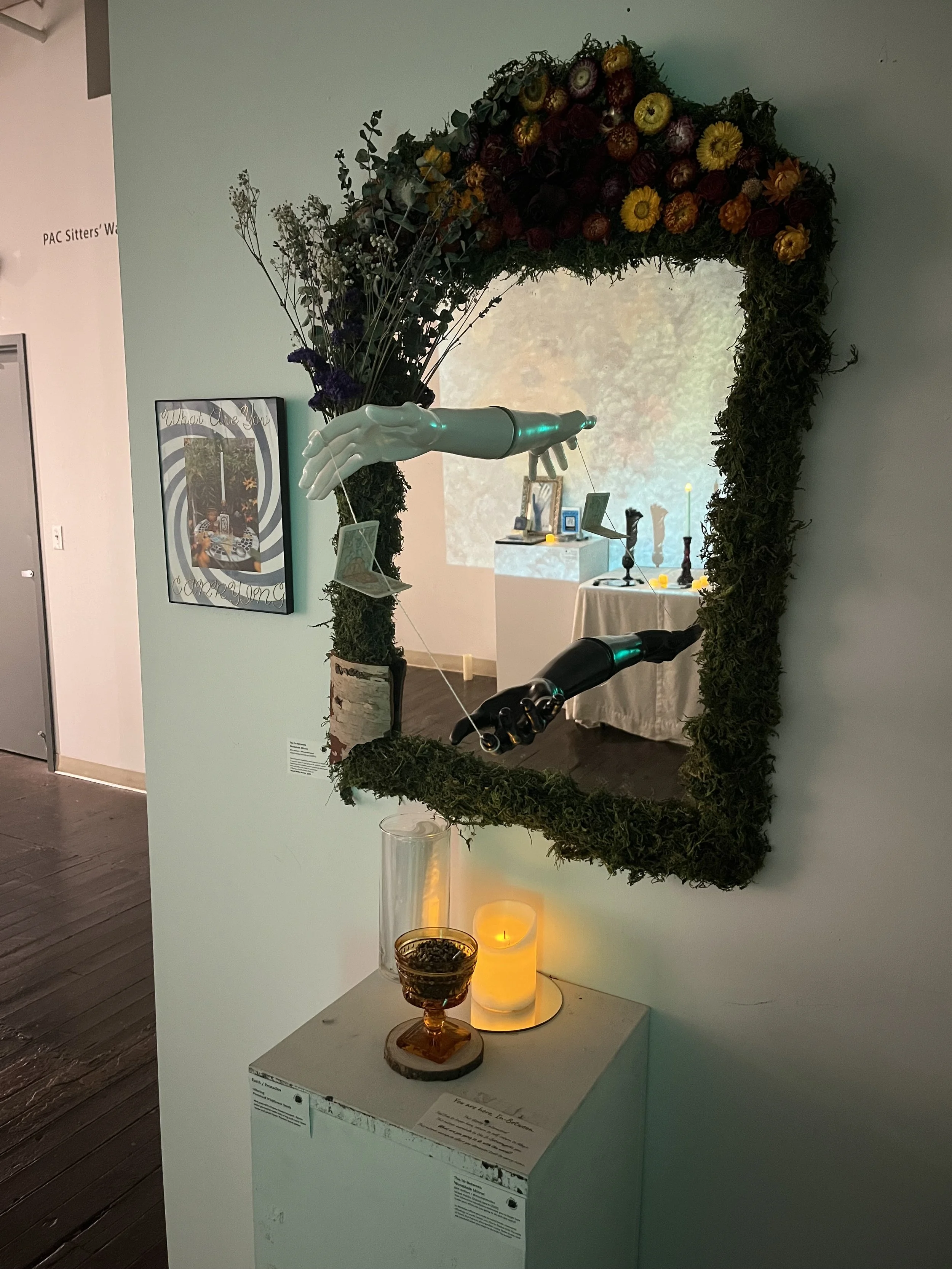 Mixed Media Mirror for In-Between Exhibition (2025) 