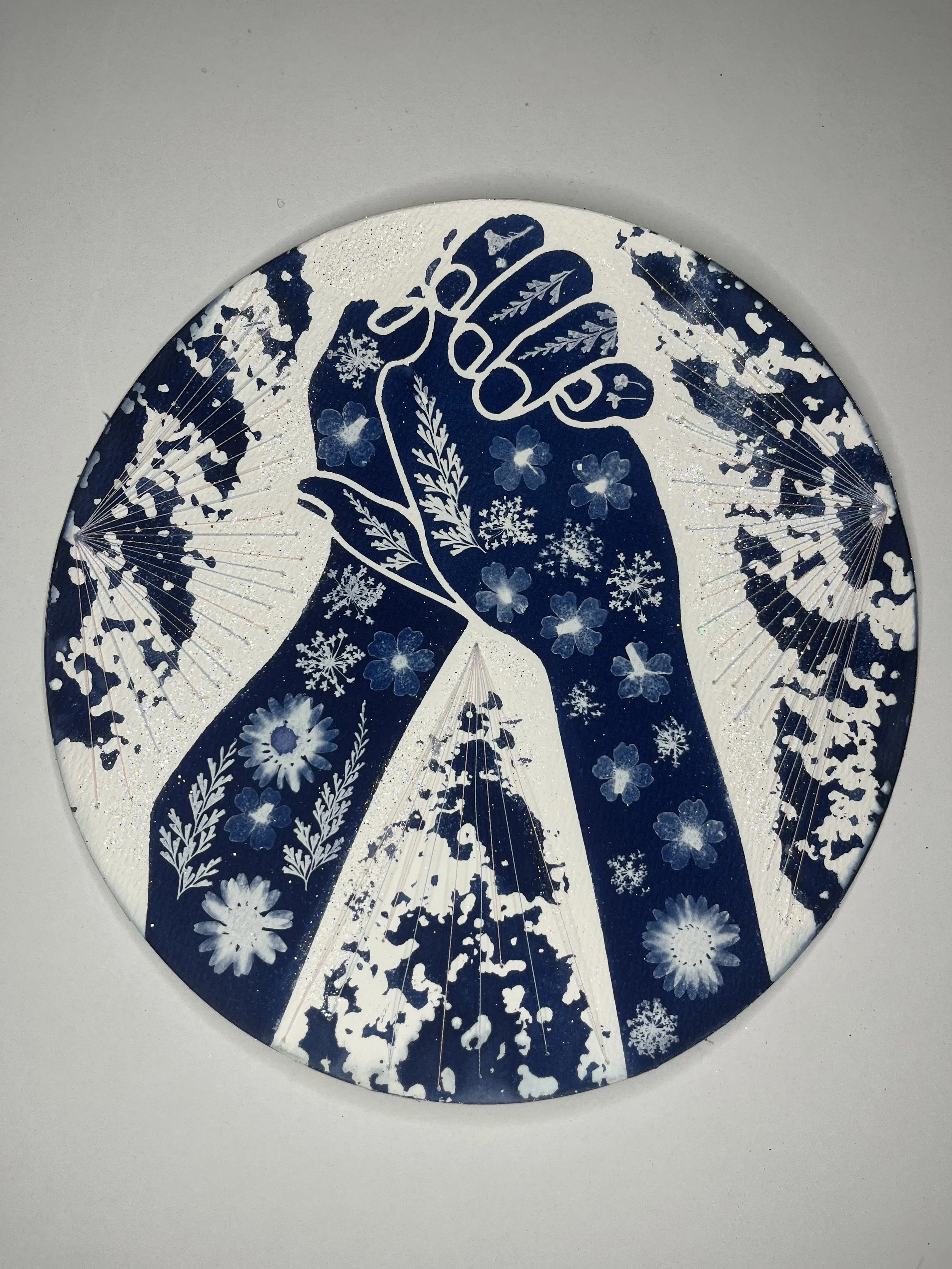 Holding onto the landscape of time: mixed media cyanotype for In-Between Exhibition (2025) 