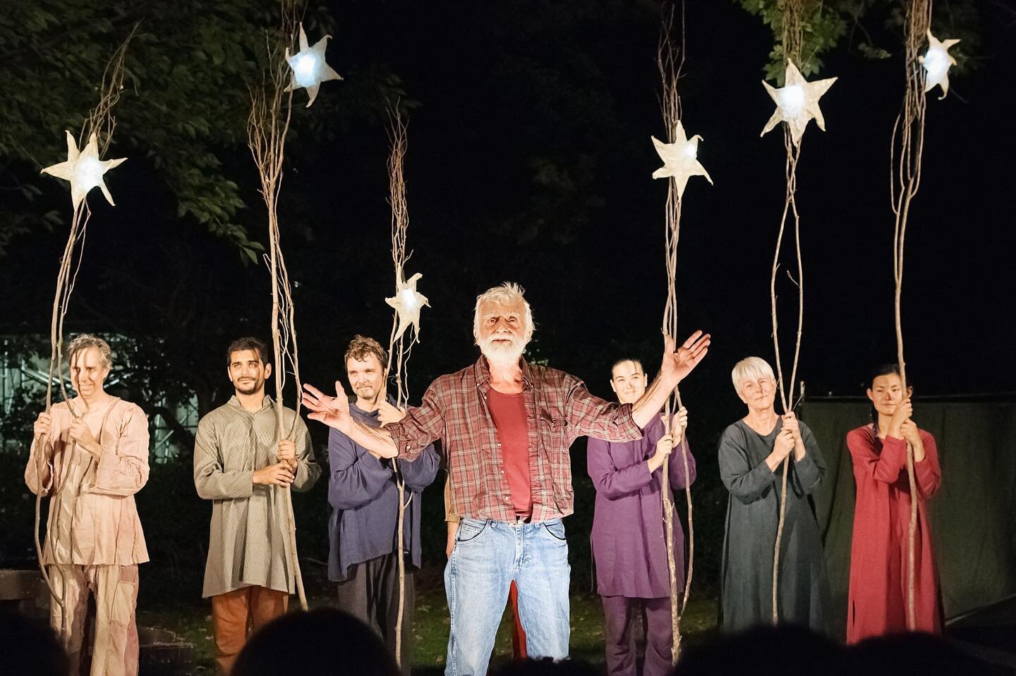 Ralph Lee making magic with the Mettawee River Theatre Company. 

Every summer they presented a different world folktale or myth. Creative, humorous, charming, captivating. Small scale, up close, and some of the greatest theater I&rsquo;ve ever been 