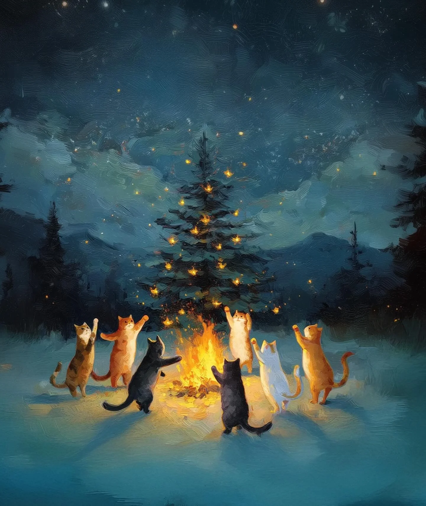 Wishing everyone a very Merry Christmas #merrychristmas #merrycatmas #happyholidays #yule #wintersolstice