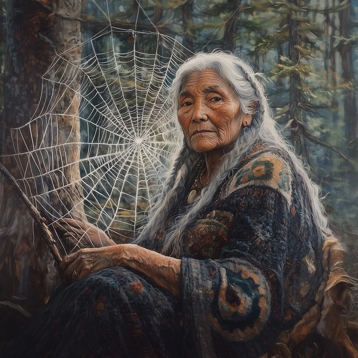 Asibikaashi Spider Woman Fine Art Print