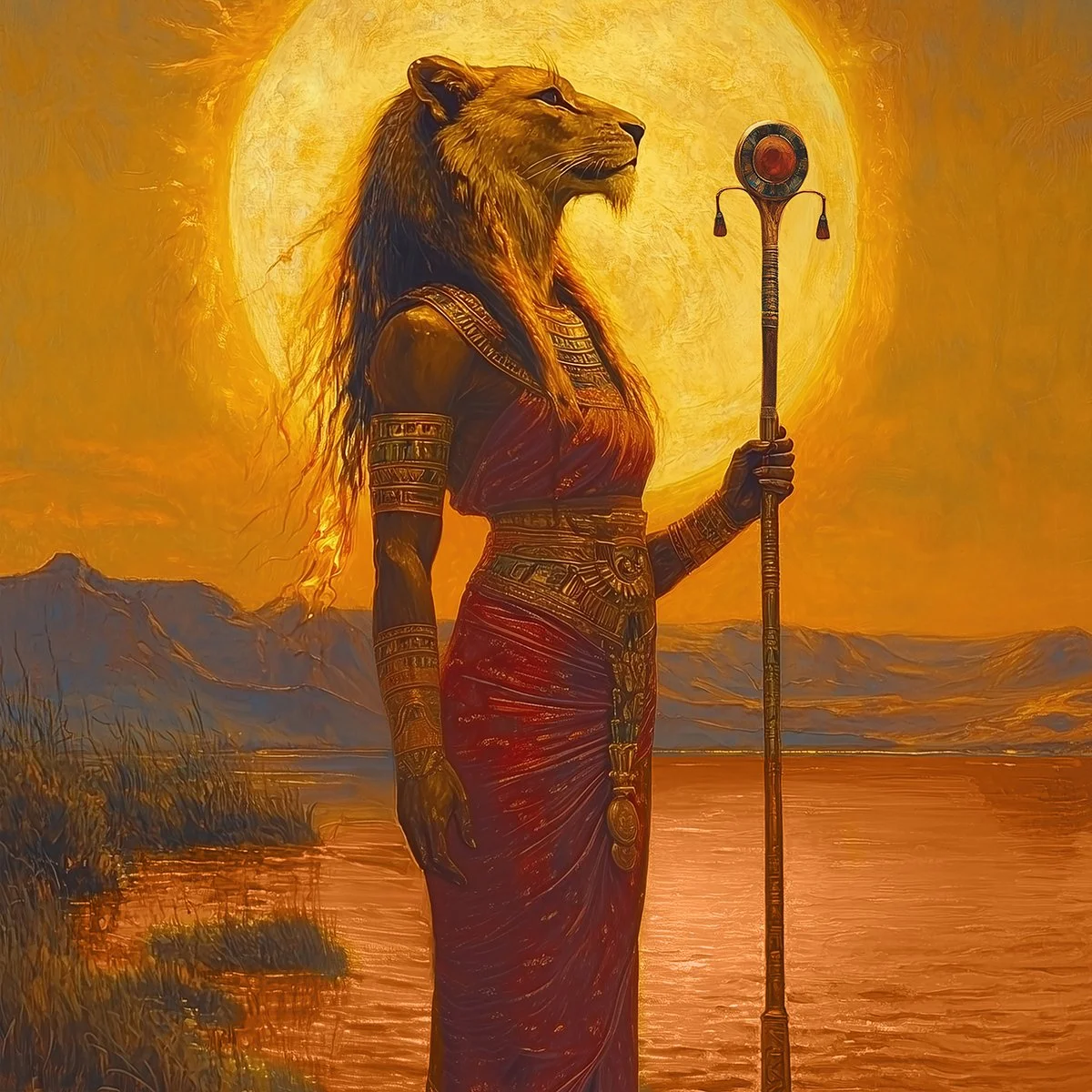 Sekhmet the Alchemist Fine Art Print