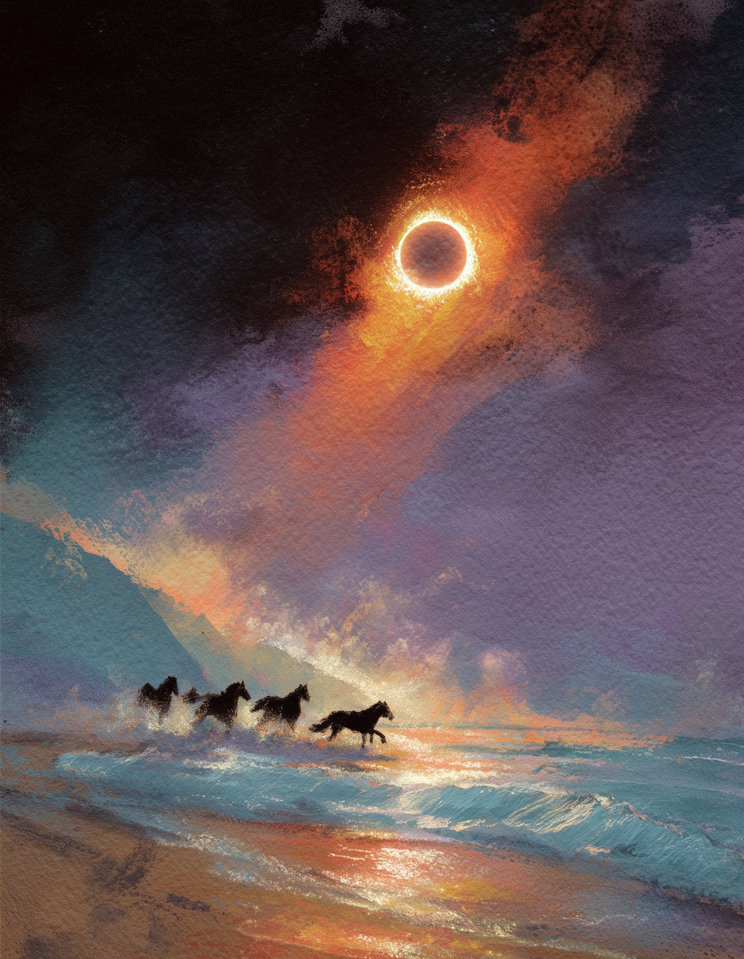 Solar Eclipse in Aquarius + Fire Horse