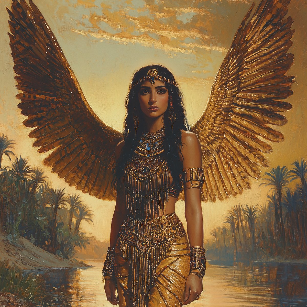 Isis Golden Radiance Fine Art Print