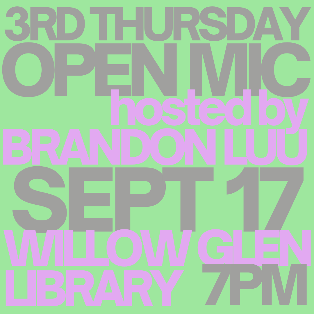 Third Thursday Open Mic hosted by Brandon Luu