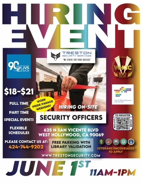 West Hollywood Security Hiring Event