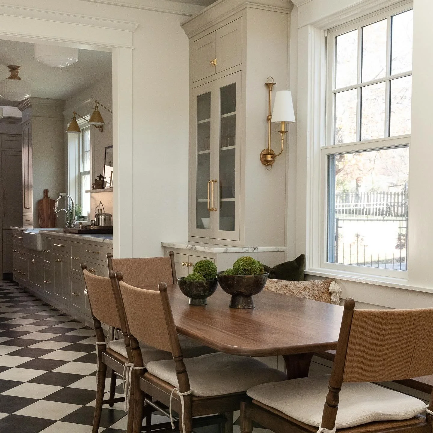 This adjacent breakfast room is the perfect example of how thoughtful design can transform an underutilized space into the heart of a home. Once just a landing zone for jackets and shoes, this room is now a warm, inviting place where the family can s