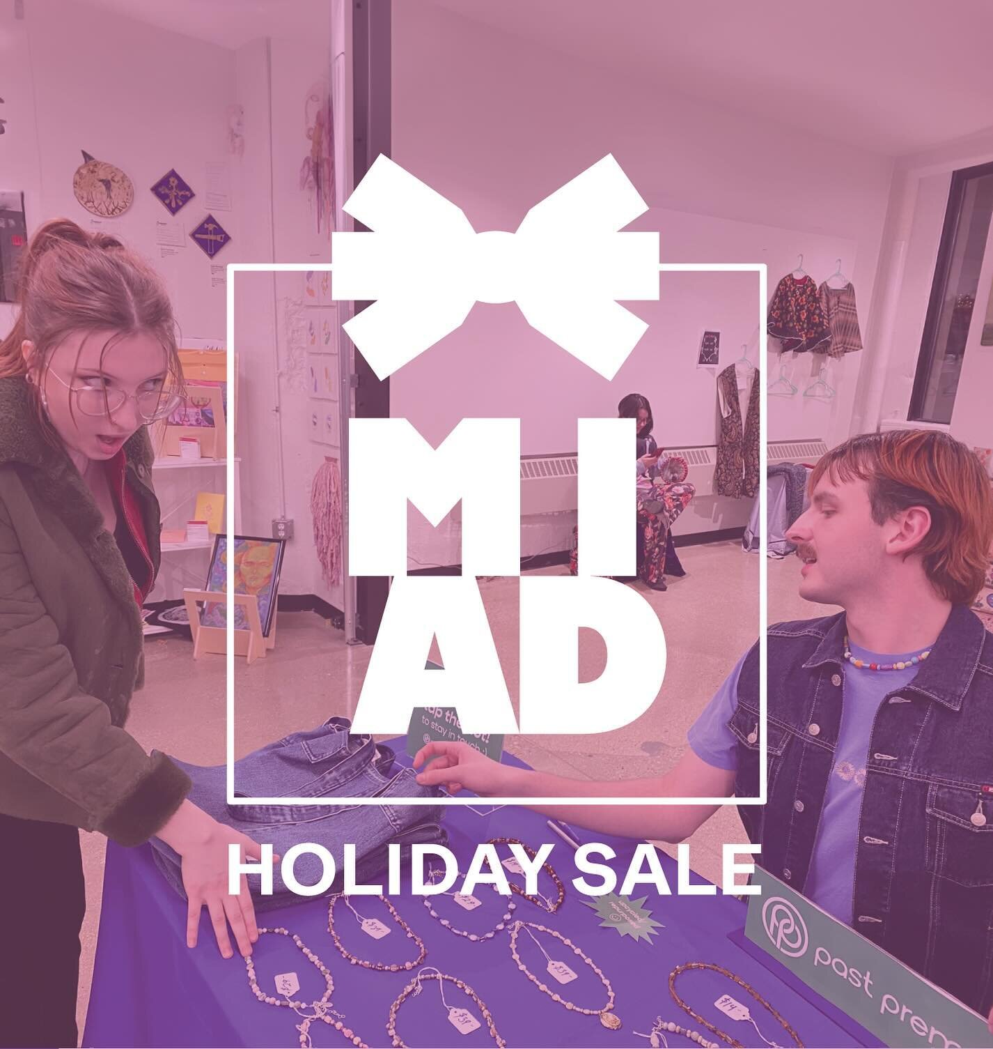 Past Premise returns to the MIAD Holiday Sale, November 30th - December 2nd! 

273 E. Erie St., Milwaukee, WI
Buy tickets or learn more: www.miad.edu/holidaysale

@miadcollege 
#MIAD #MIADholiday #shoplocal #shopsmall #supportlocalmke #holidaysale #h