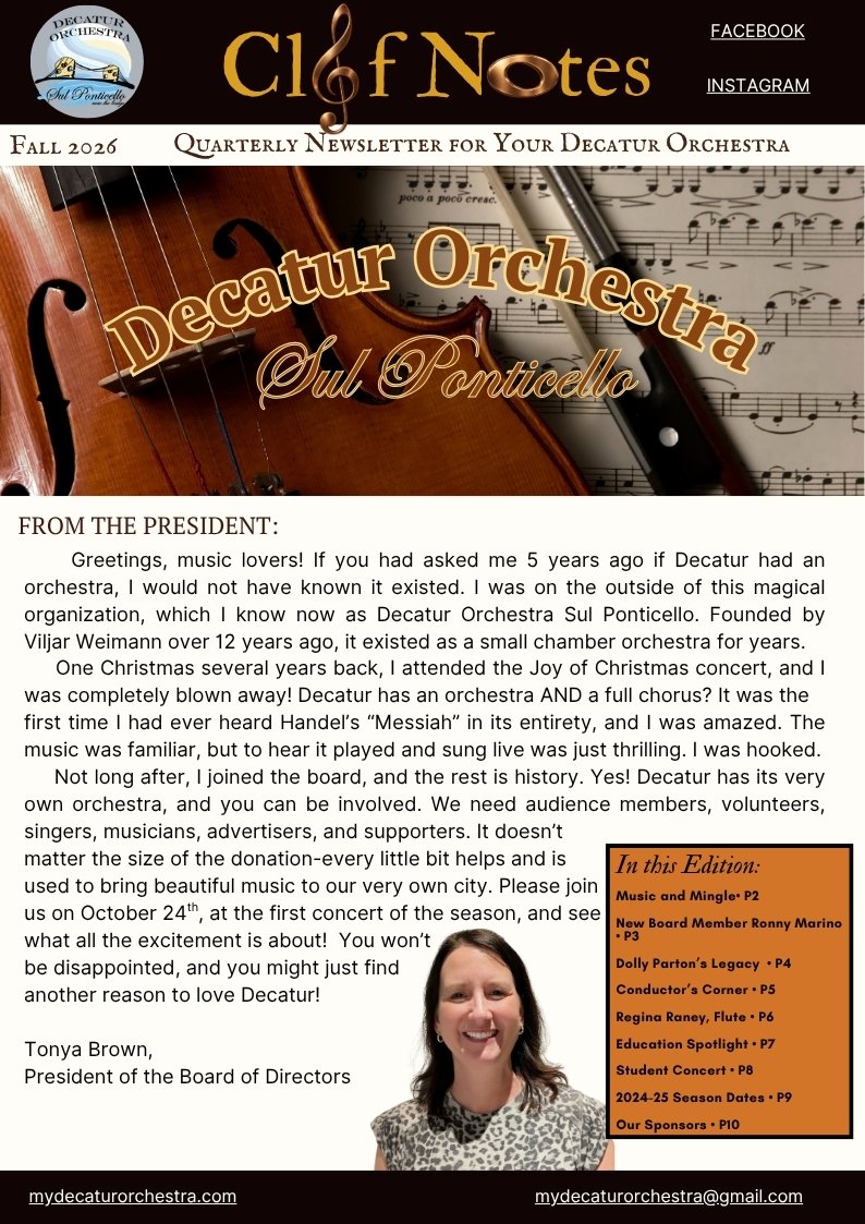 Clef Notes Fall 2026
