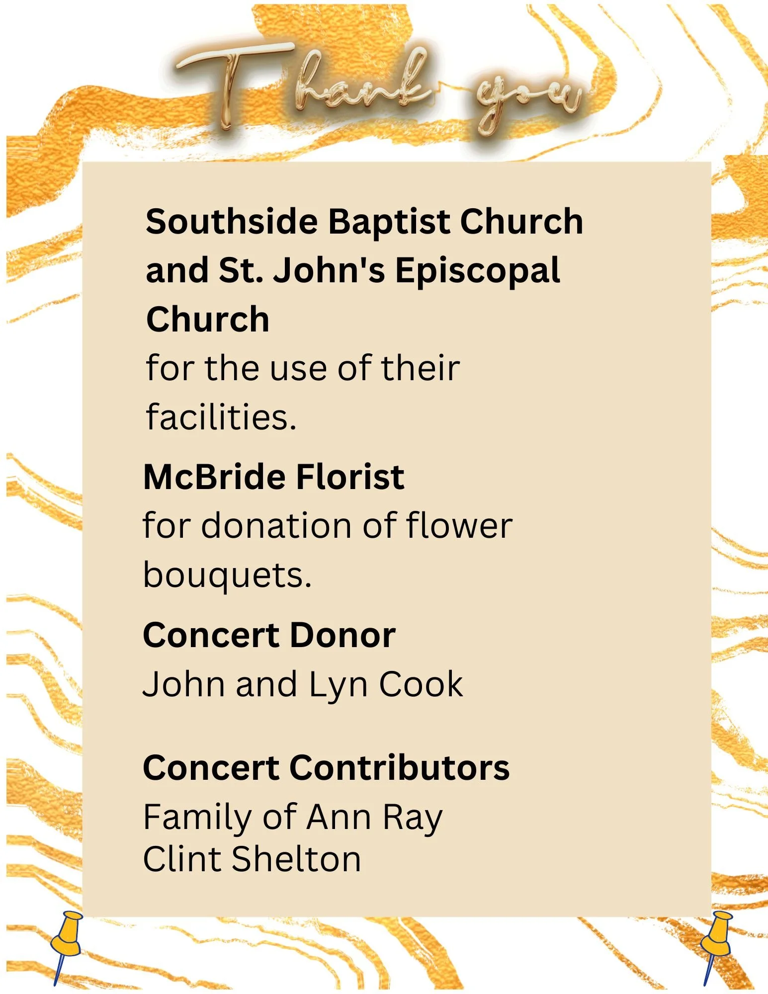 Donors — Decatur Orchestra Sul Ponticello