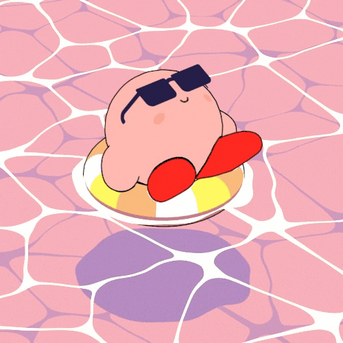 Swimming Kirby by Drone0 on DeviantArt