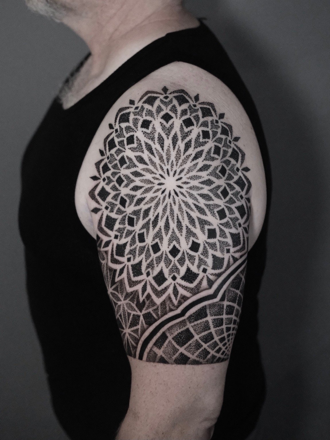 Symbolic Tattoo & Art Studio - Big geometry shoulder piece | Facebook