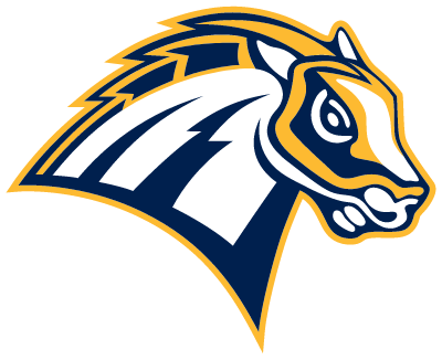 A stylized zebra head logo with white, black, and gold accents.