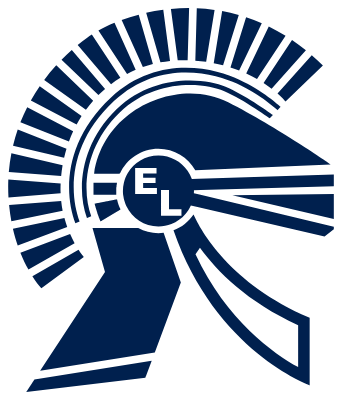 A stylized logo of an eagle with a helmet, featuring a circular emblem with the letters 'EL' in the center.