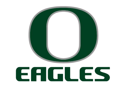 Oregon Ducks logo with the text 'EAGLES' at the bottom.