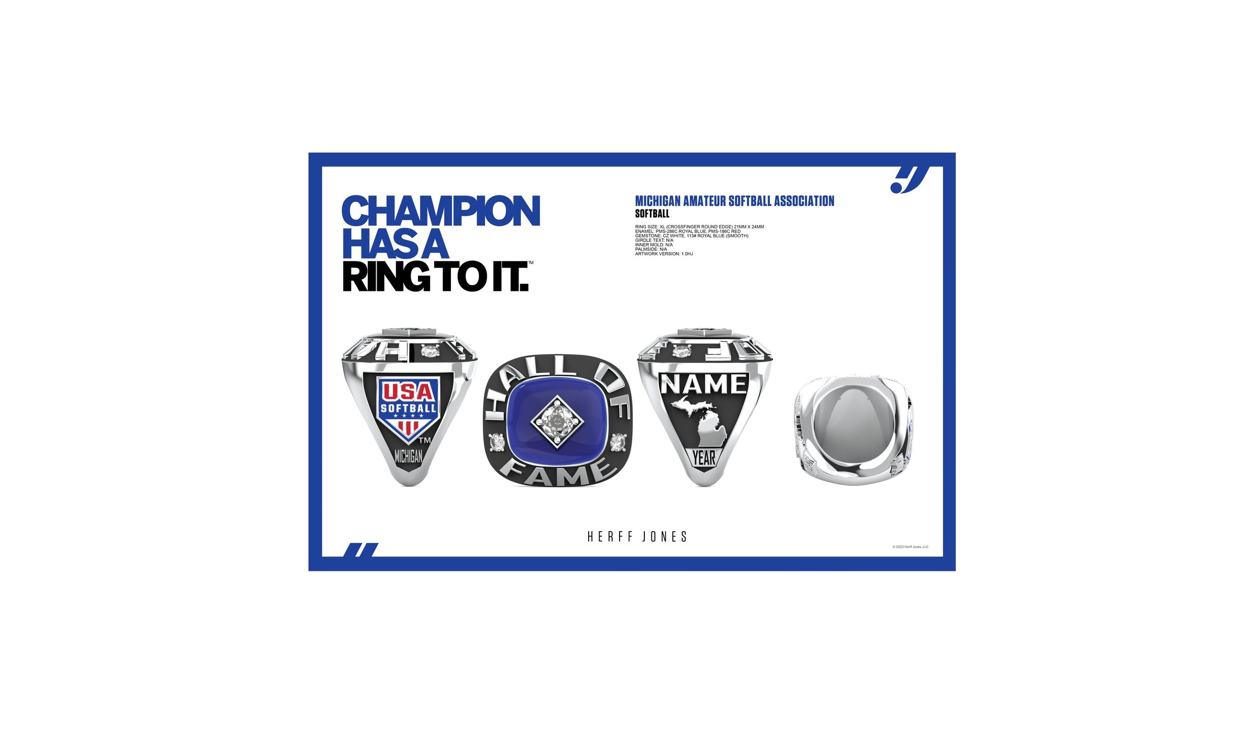 USA HOF Ring